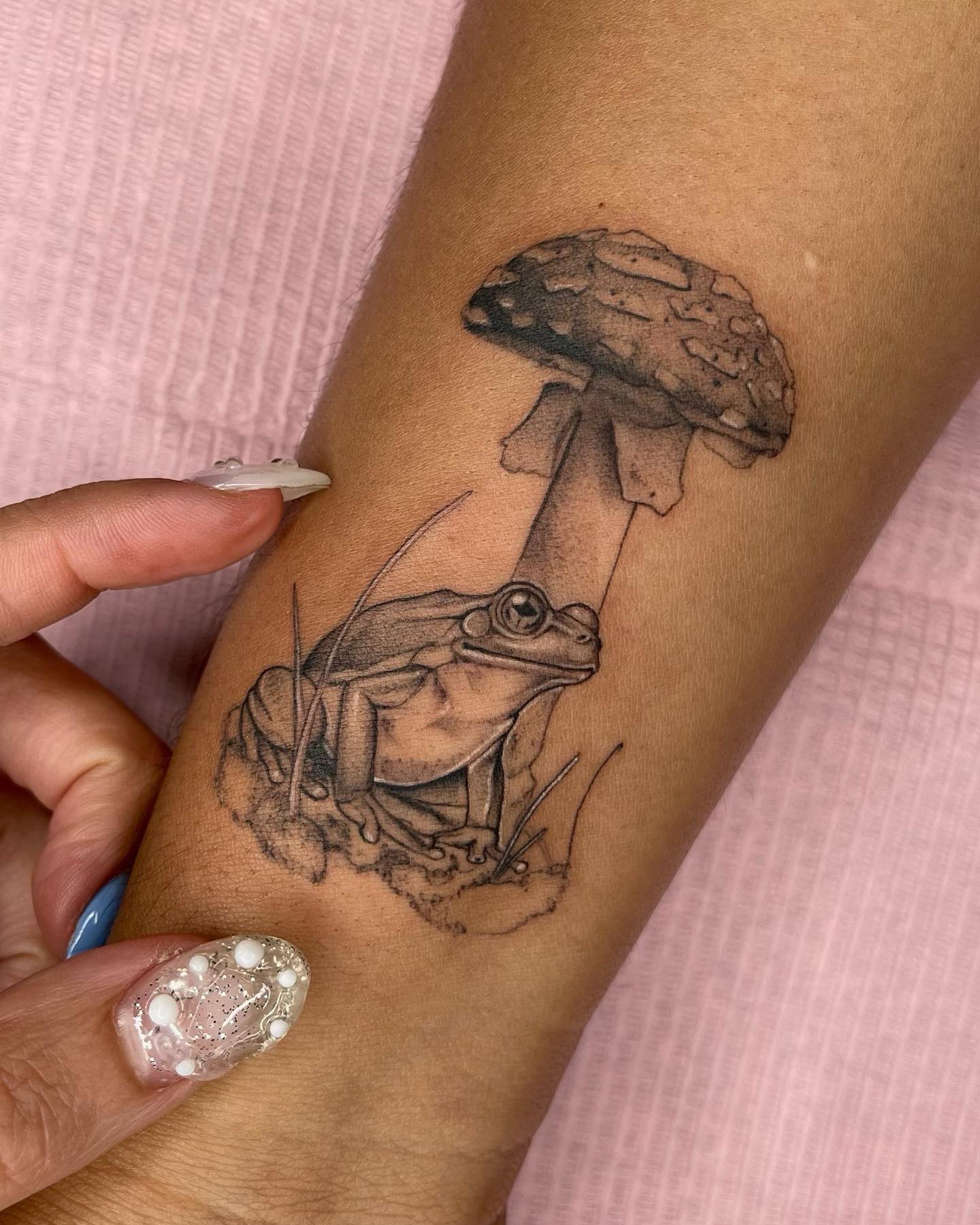 Cowboy Mushroom Tattoo with Western Charm mushroom tattoo ideas tattoo
