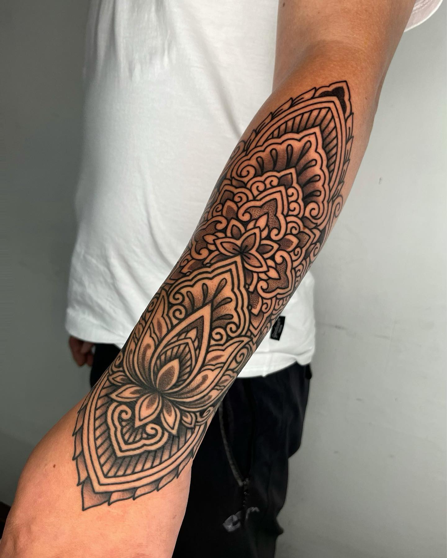 Full Sleeve Lotus Mandala Tattoo lotus mandala tattoo ideas tattoo