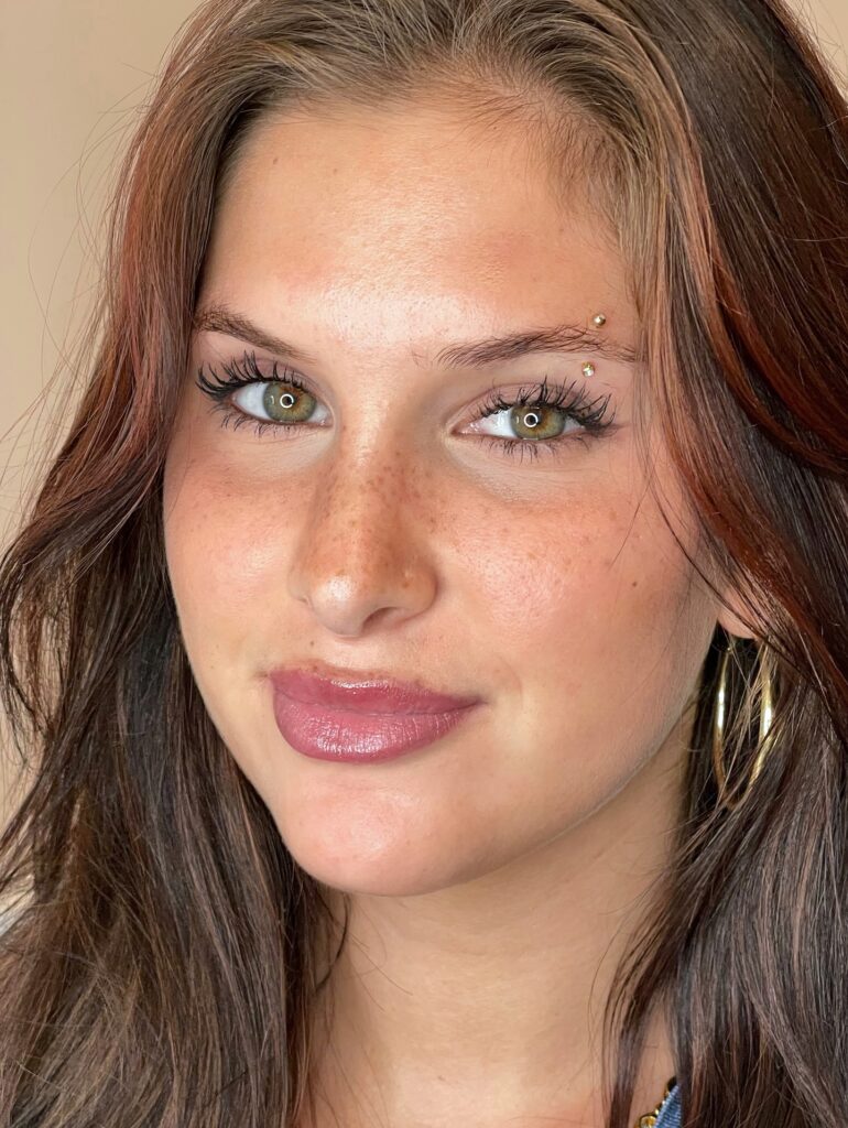 Fresh Freckles Tattoo With Natural Red Undertones