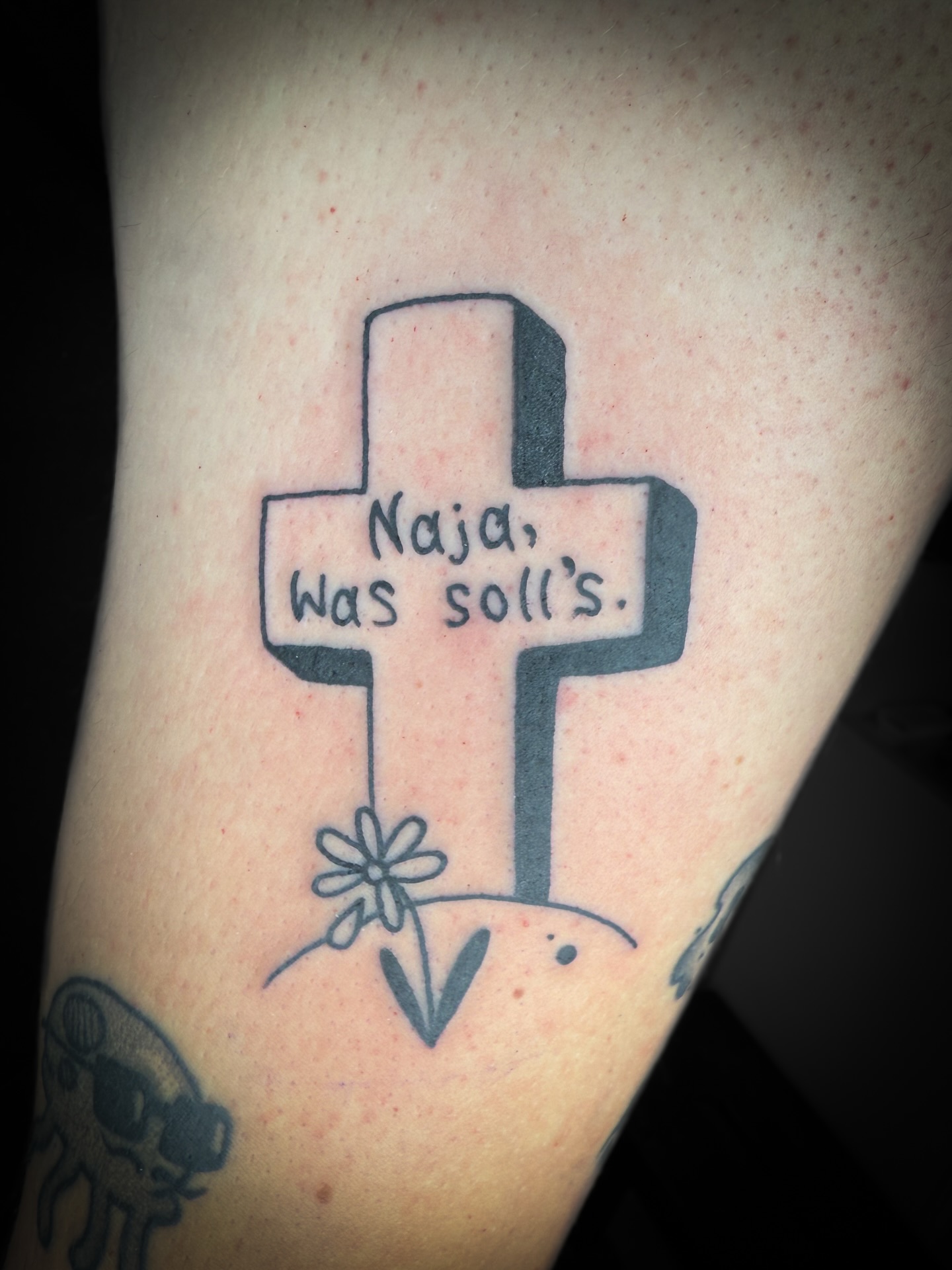 Toe Lifting Tire Tattoo