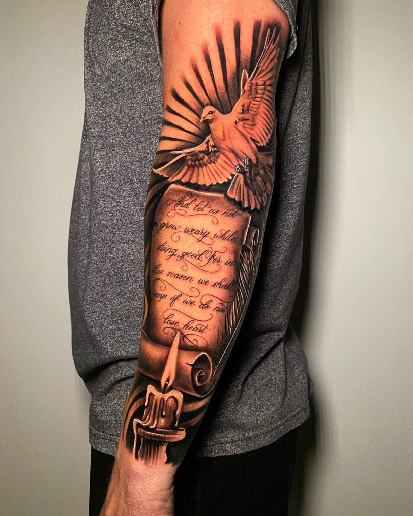 Psalm 23:4 Bible Verse Tattoo bible verse tattoo ideas for men tattoo