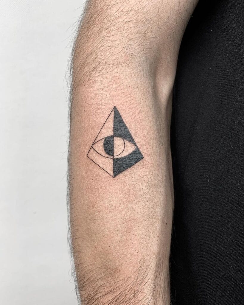 Fine Line Earth with Orbital Paths small tattoo ideas for men tattoo