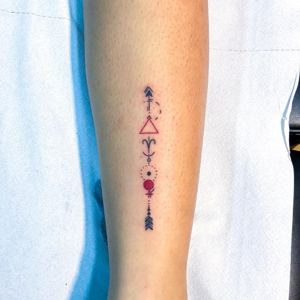 Geometric Feminine Energy Tattoo symbols tattoos tattoo