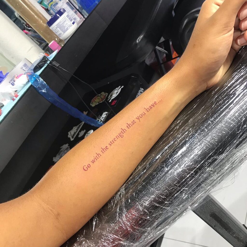 Philippians 23-4 Forearm Tattoo