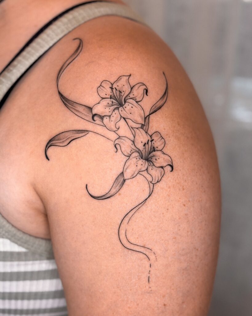 Frida Kahlo-Inspired Shoulder Tattoo