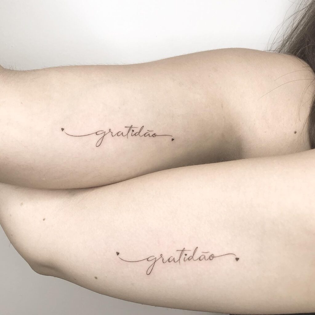 Gratitude in Ink sisters tattoos tattoo
