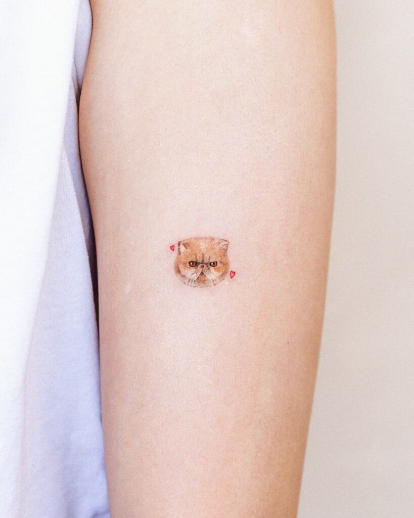 Grumpy Cat Love Tattoo