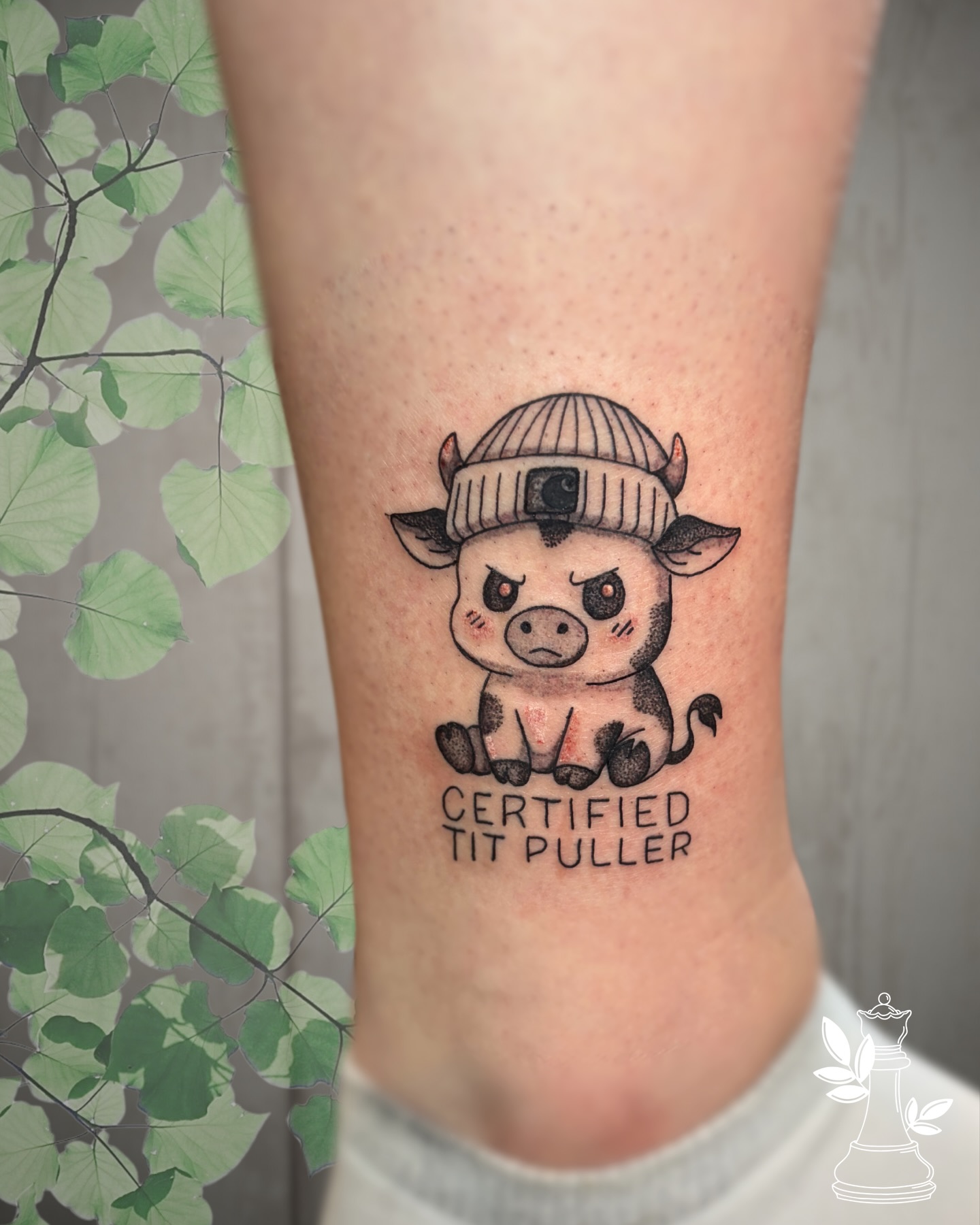 Teddy Bear With Toy Gun Tattoo