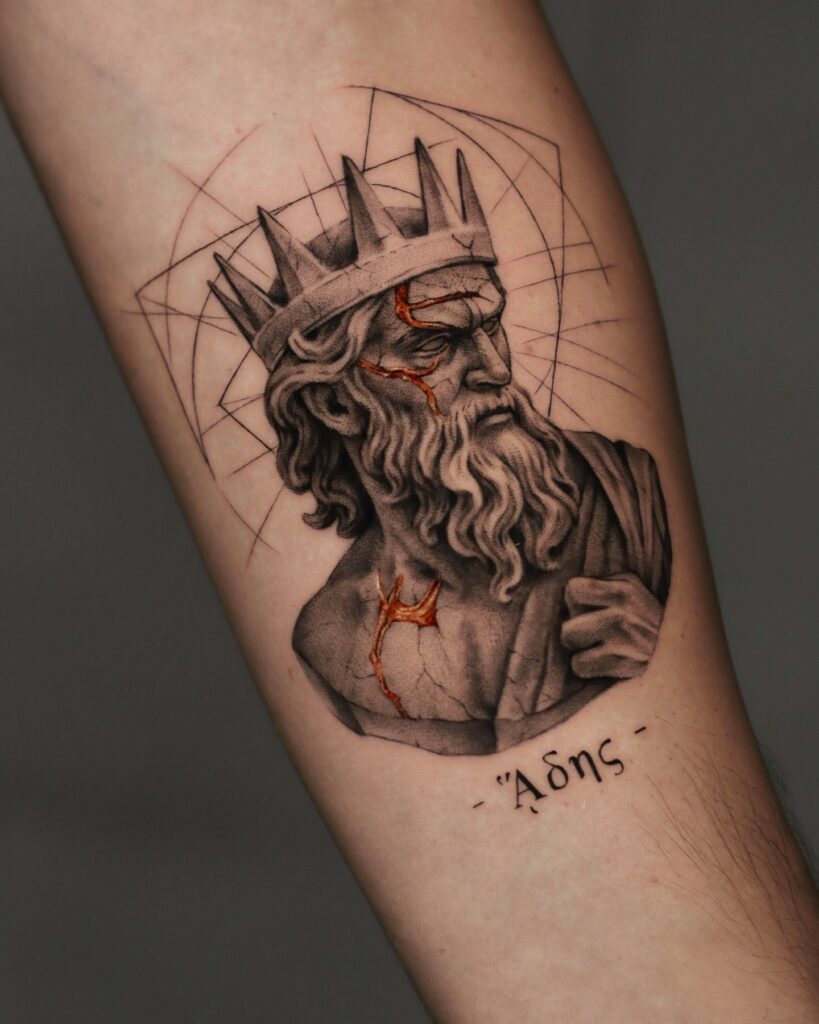 Boreas, God Of The North Wind Tattoo