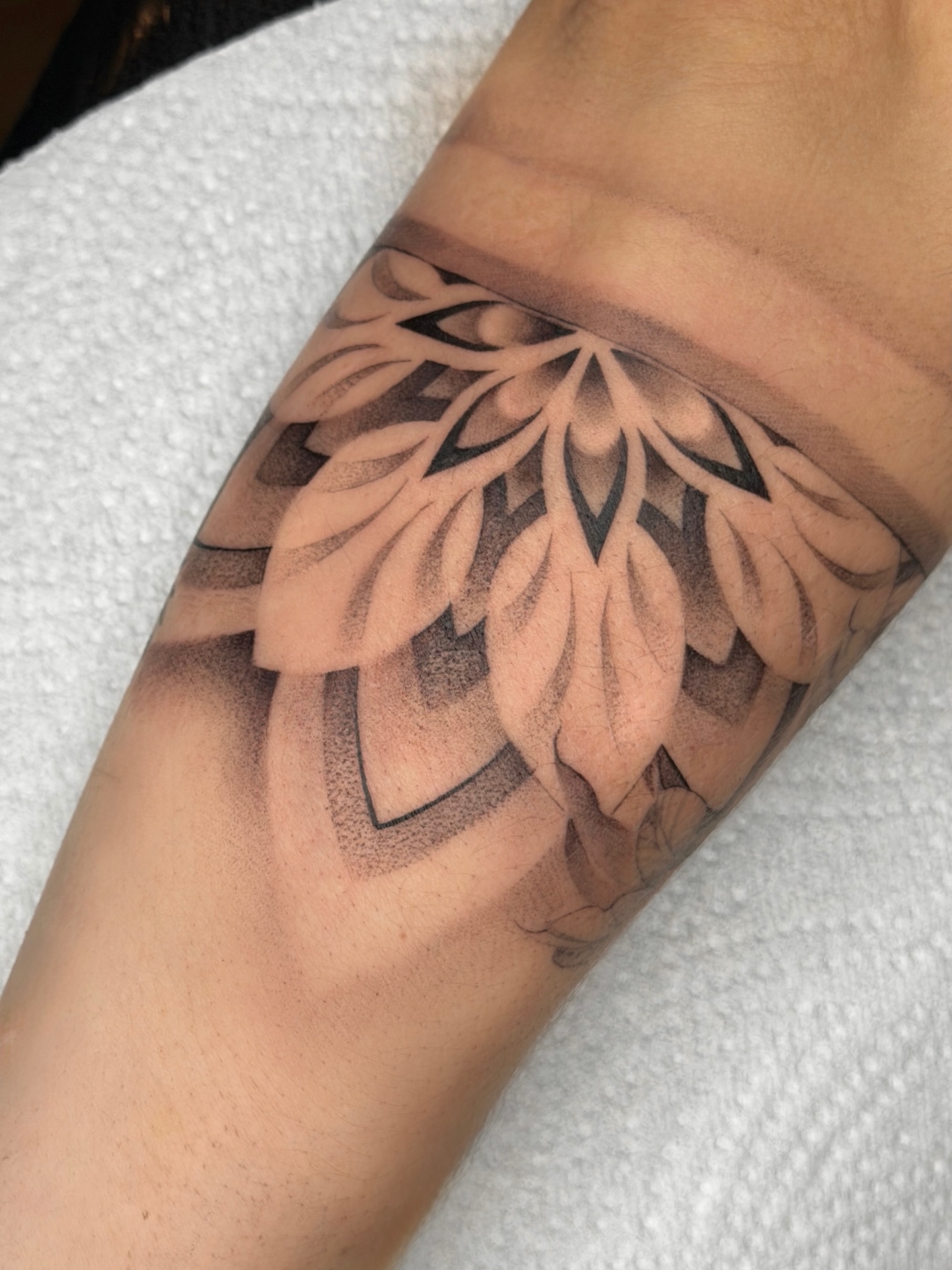 Half Mandala Band Tattoo mandala tattoo ideas tattoo