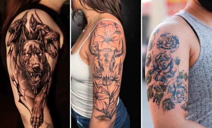 25+ Half Sleeve Tattoo Ideas for Women Flowing With Fluid Botanical Grace