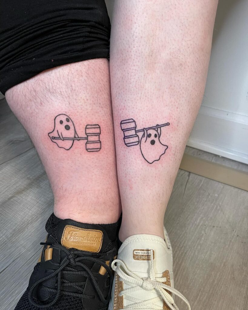 Bart and Lisa Playful Sibling Tattoos silly matching tattoos tattoo