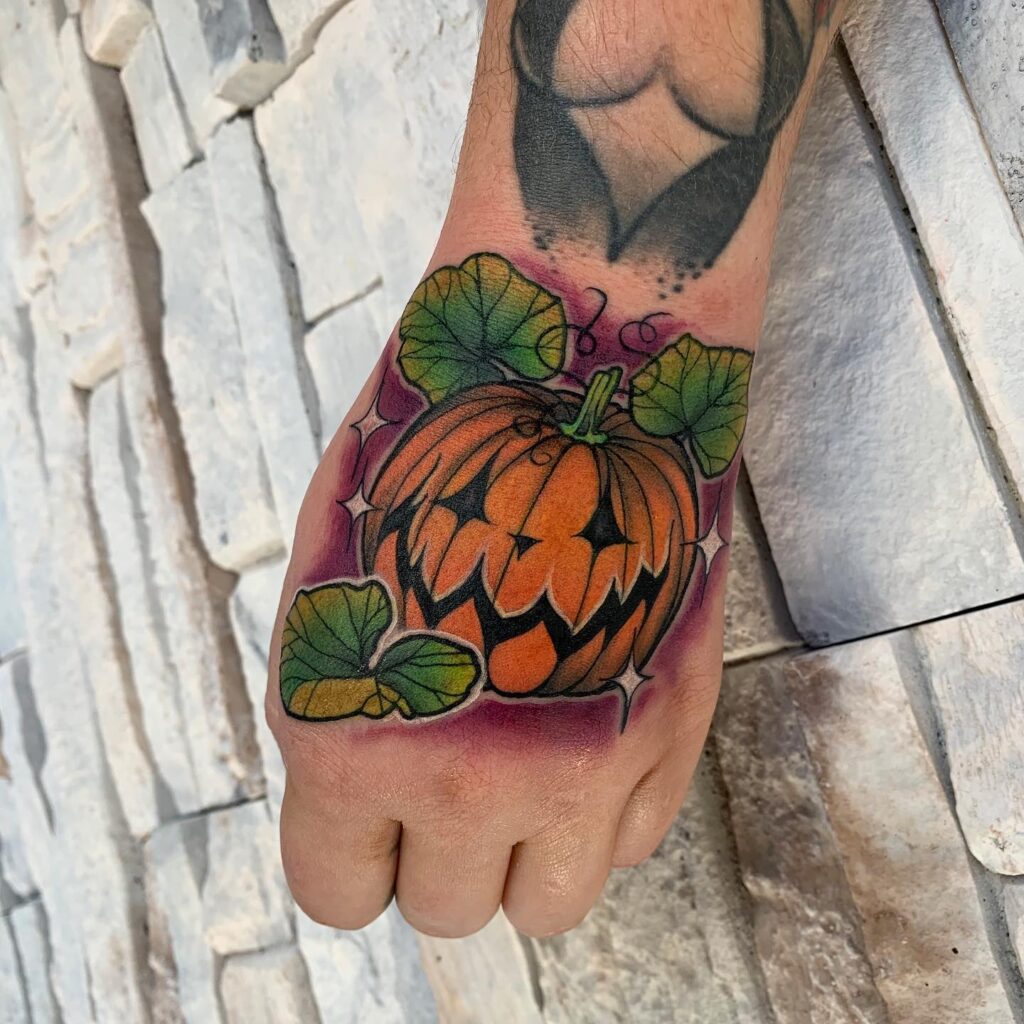 Jack O’ Lantern Candy Jar Tattoo jack o lantern tattoo ideas tattoo