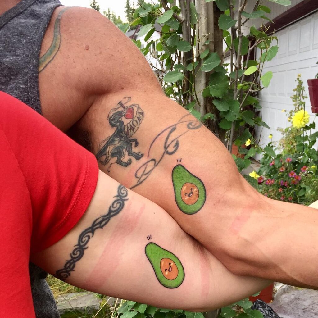 Finger Mustache Fun Matching Tattoos silly matching tattoos tattoo