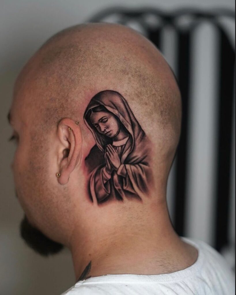 Devotional Radiance Virgin Mary Tattoo virgin mary tattoos tattoo