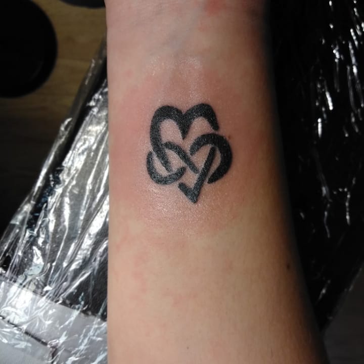 Matching Heart Finger Tattoos small heart tattoo ideas tattoo
