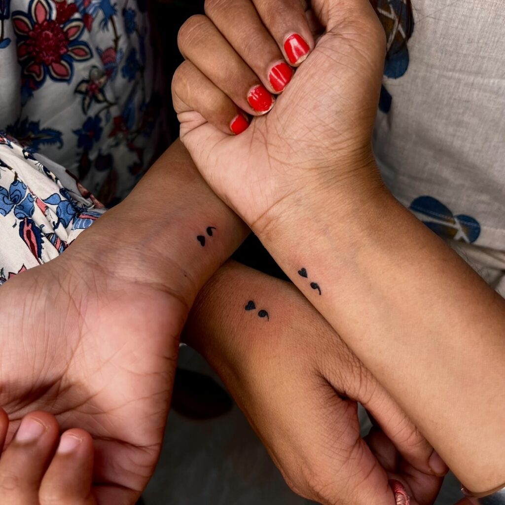 Infinity Quote Trio Tattoo