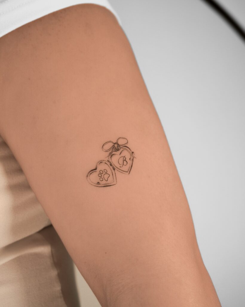 Heart Locket Charms Tattoo