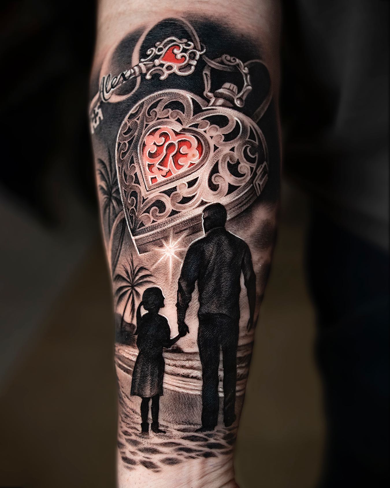 Father and Daughter Hand Holding Clock Tattoo father daughter tattoos ideas tattoo