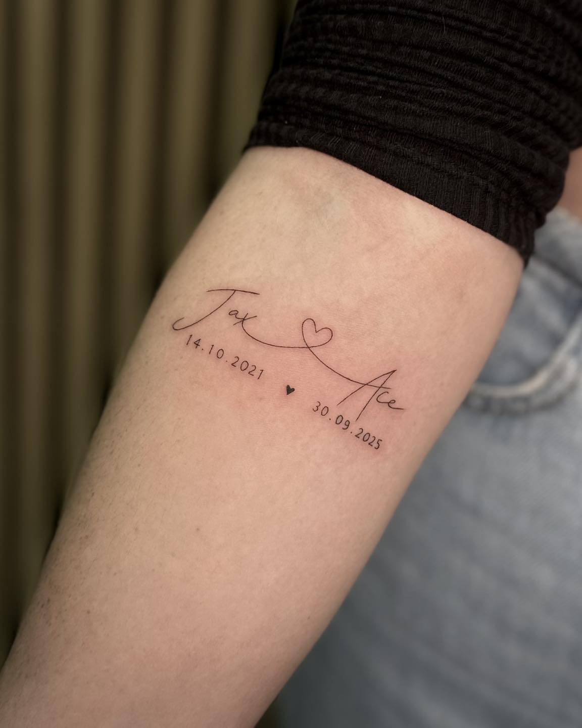Heart Name Fine Line Tattoo fine line tattoo ideas with meaning tattoo