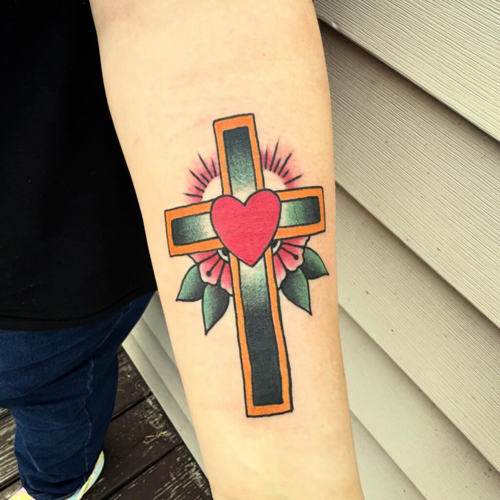 Heart of Faith Cross cross tattoos for women tattoo