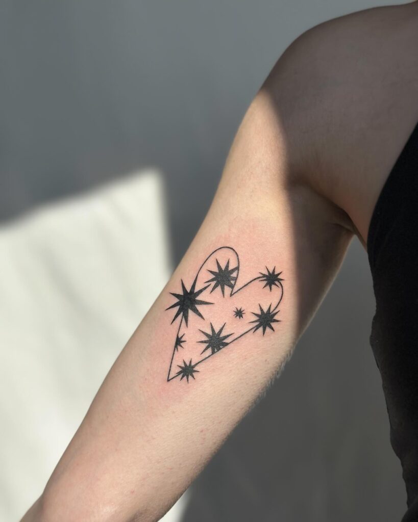 Matching Star Spark Tattoos