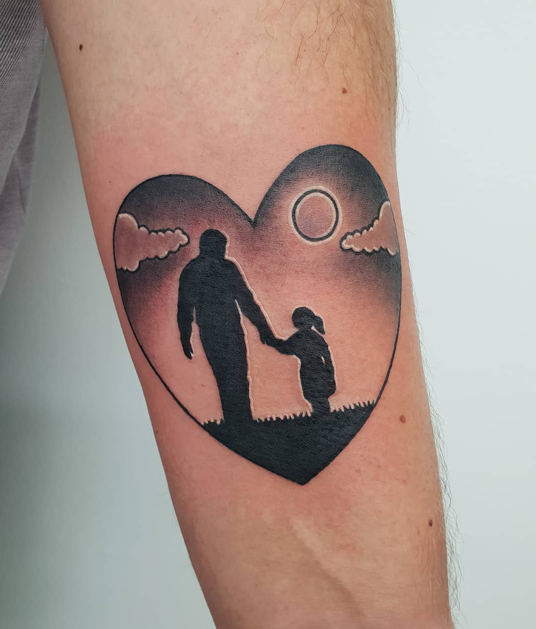 Compass Father and Daughter Tattoo father daughter tattoos ideas tattoo