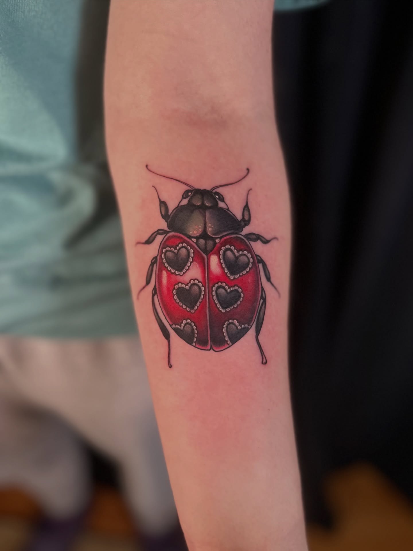 Swarm Of Ladybugs Tattoo