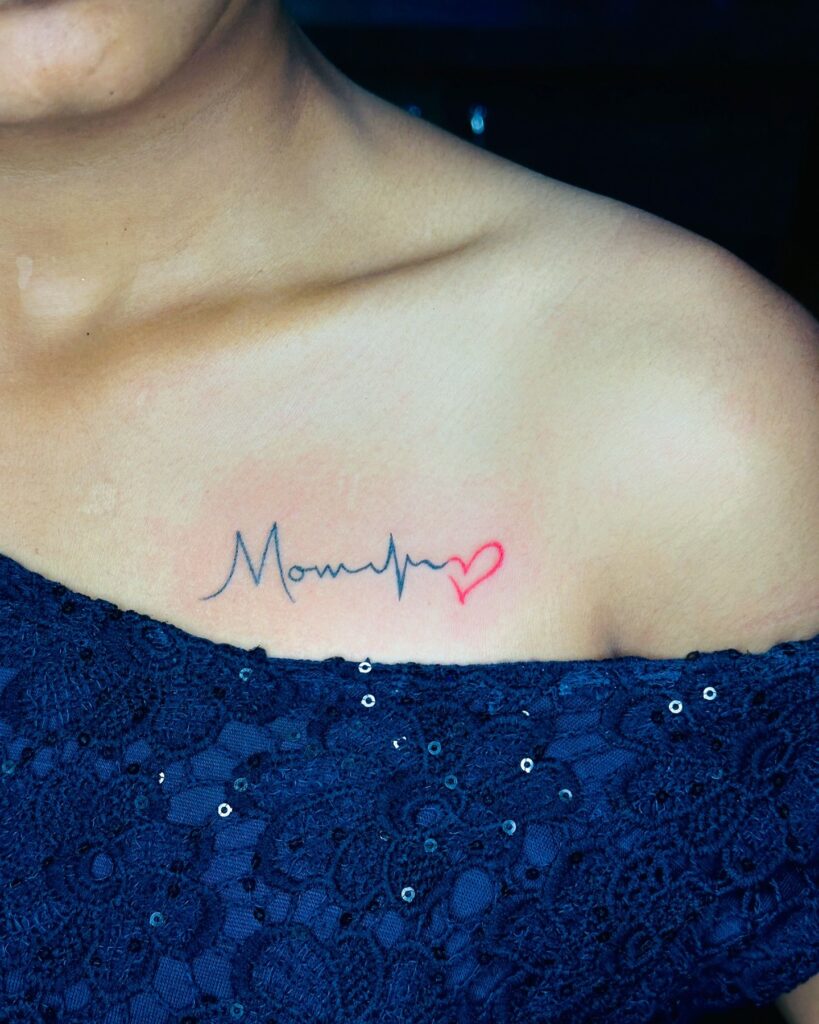 With You, Without You Heartbeat Tattoo