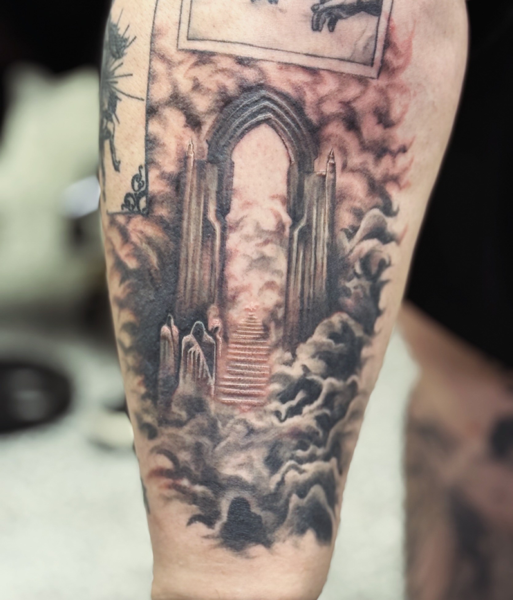 Archangel Warrior Back Biblical Tattoo