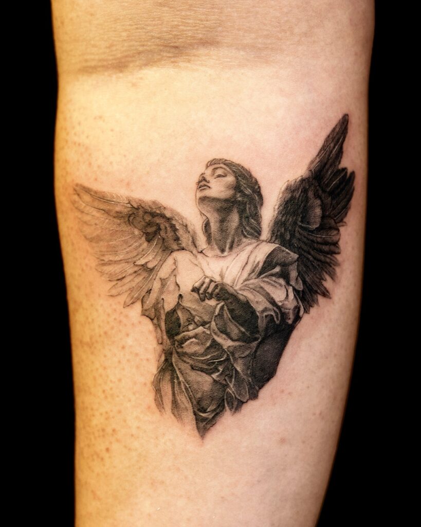 Heavenly Guardian Angel Tattoo angel tattoo ideas tattoo