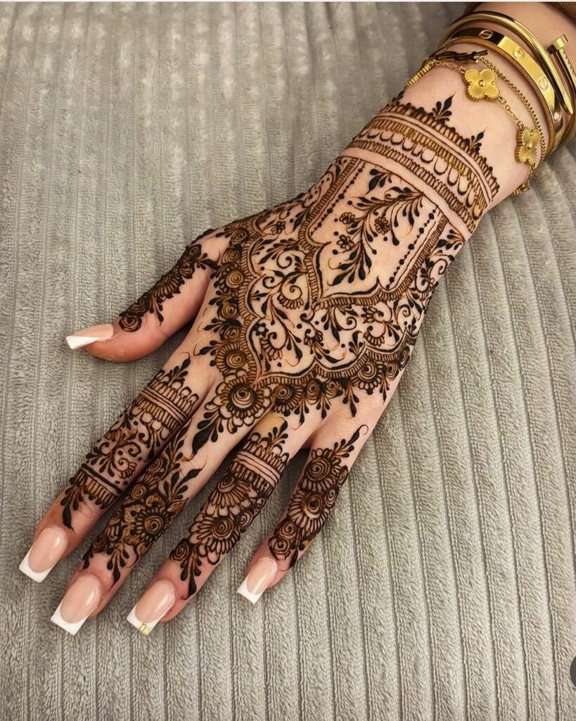 Micro Henna Lotus on Inner Ankle henna tattoo