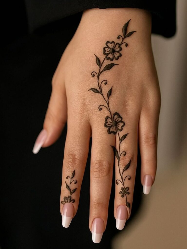 Ornamental Shoulder Cap Medallion henna tattoo