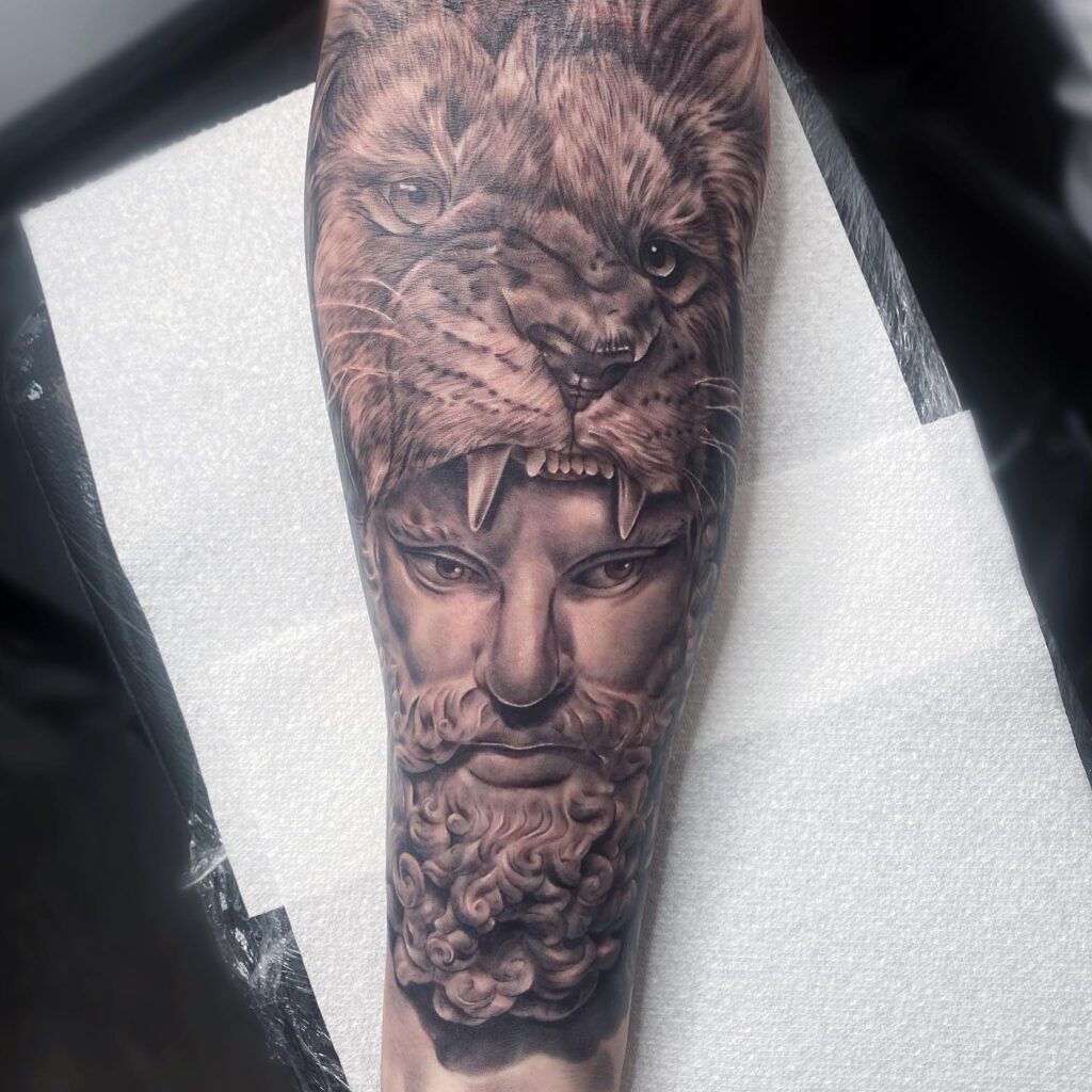 Atlas Holding The World Tattoo