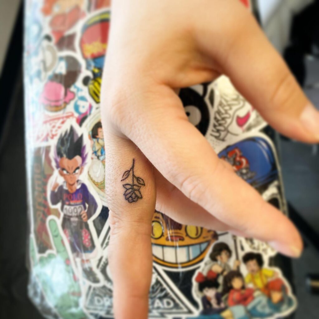 Celestial Finger Tattoos