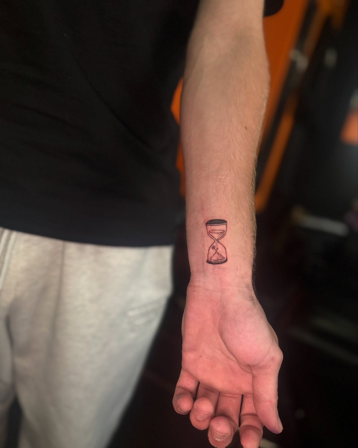 Hourglass Wrist Tattoo