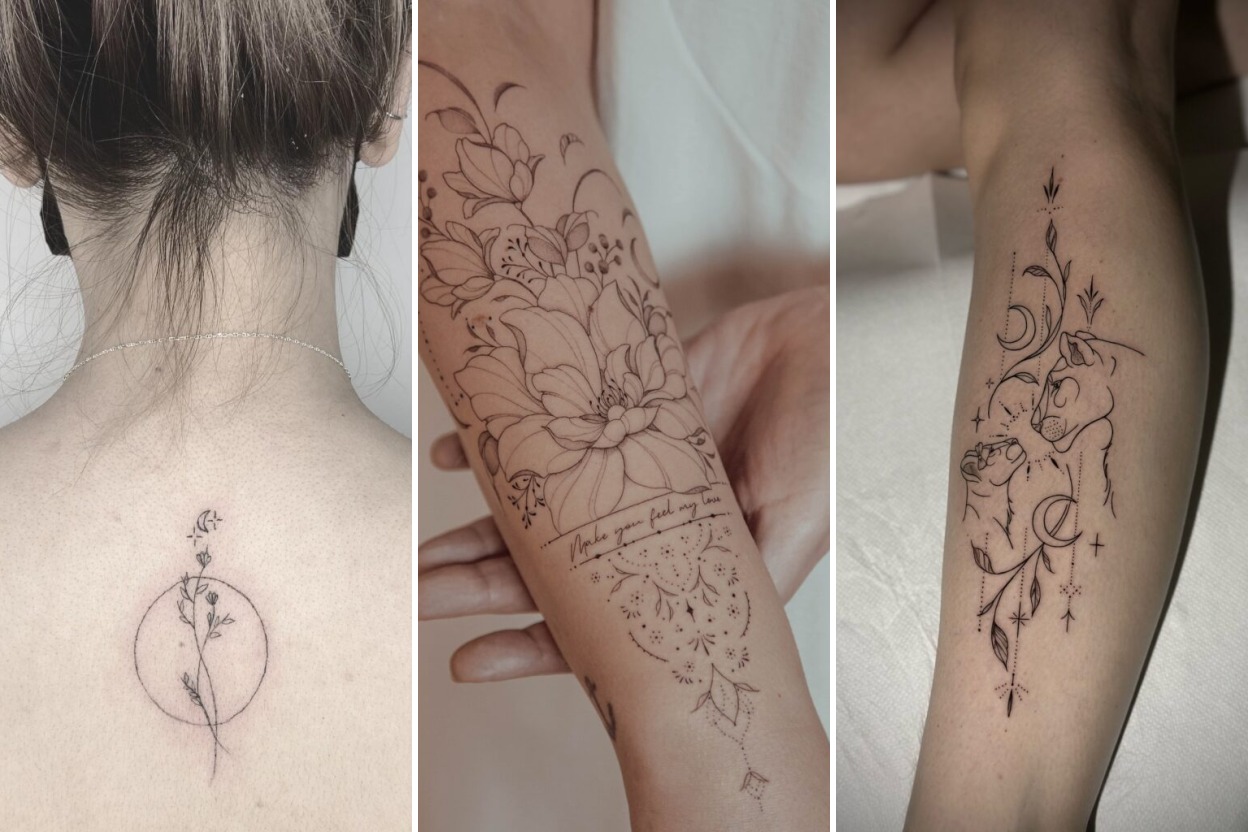Aesthetic how to choose a tattoo and delicate ink ideas collage