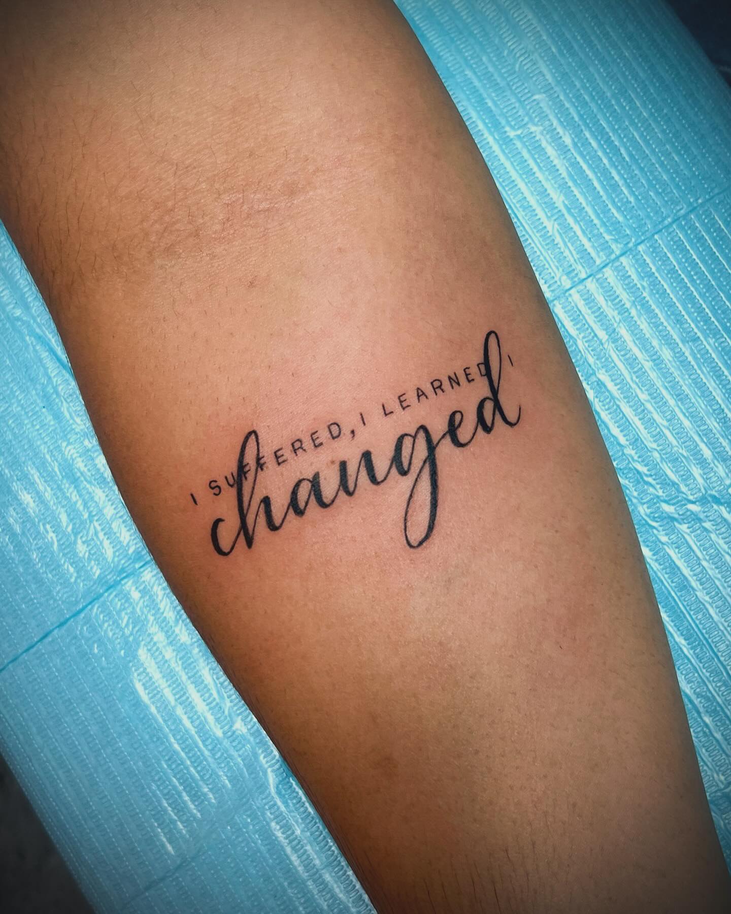 I Suffered I Learned I Changed Tattoo meaningful word tattoos tattoo
