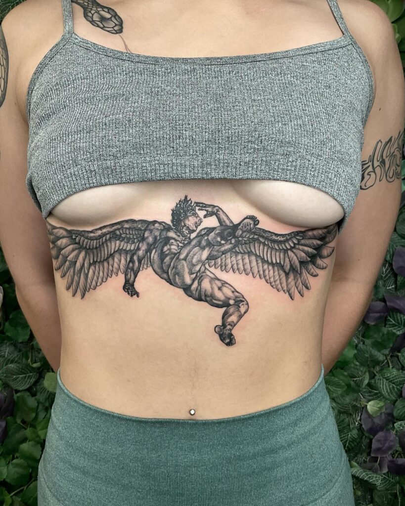 Aphrodite With A Regal Crown Tattoo