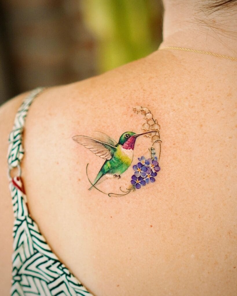 In Flight Colorful Design memorial tattoos tattoo
