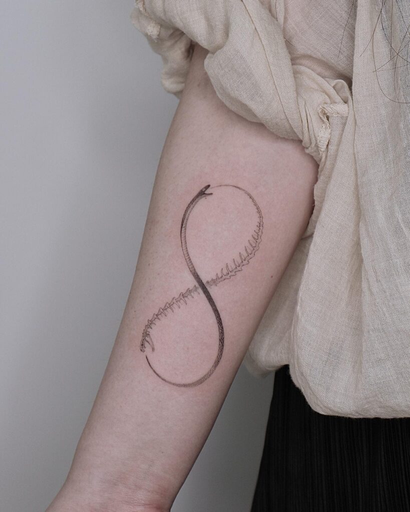 Ouroboros Snake Band Tattoo