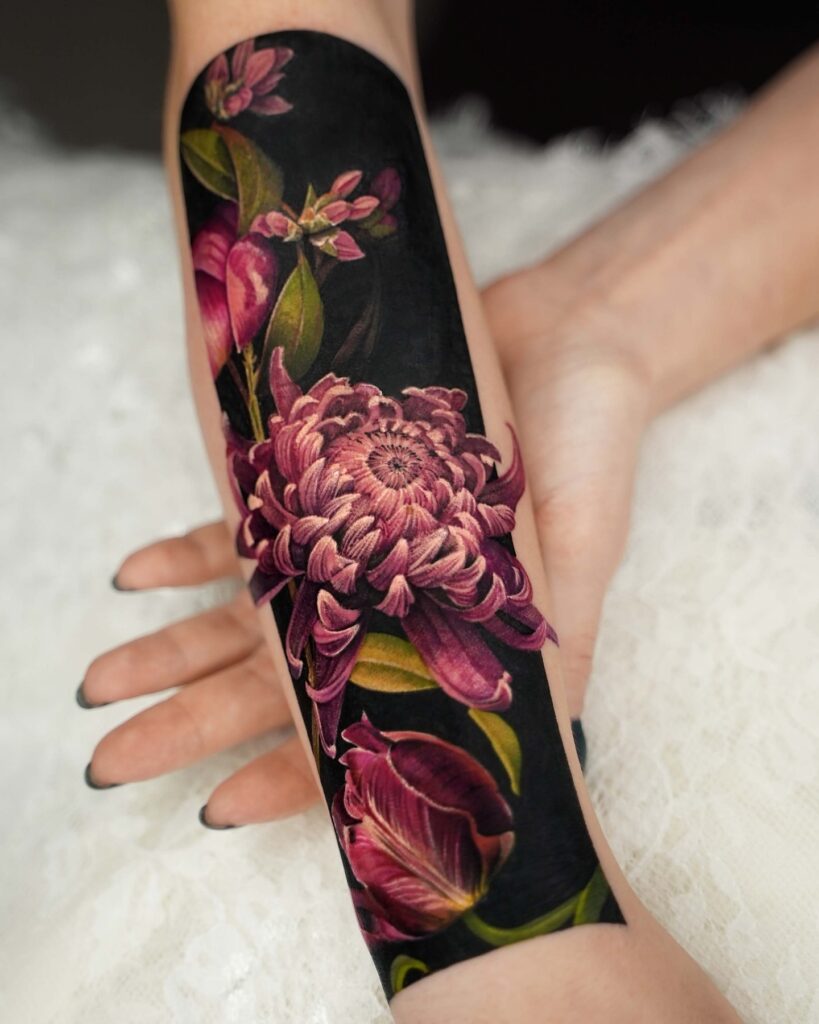 Inner Bicep Close to Torso tattoo placement