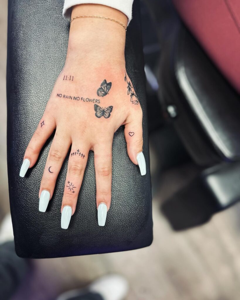 Dark Mystique Hand Tattoo