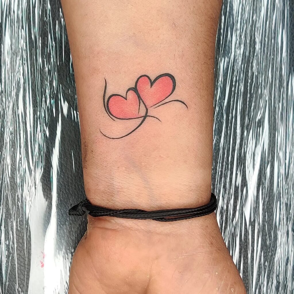 Anatomical Heart Tattoo on Ankle small heart tattoo ideas tattoo