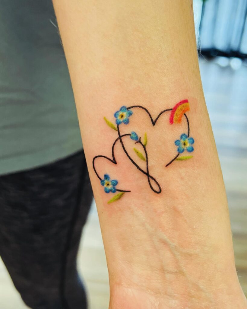Angel Baby Hugged By Mother Miscarriage Tattoo
