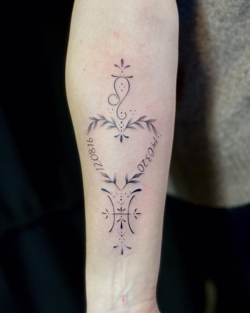 Heartfelt Memorial Date Tattoo date tattoos tattoo