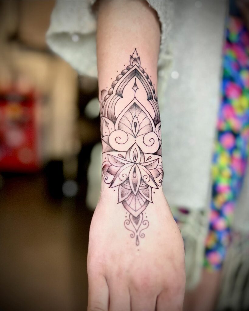 Forget-Me-Not Floral Wrist Tattoo