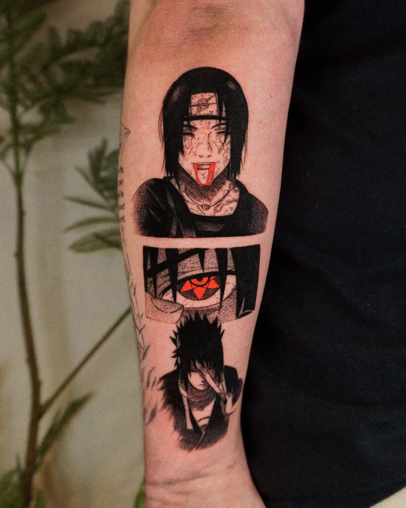 Itachi S Solemn Gaze Tattoo