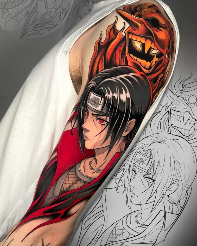 Future Gohan S Determined Stance Tattoo