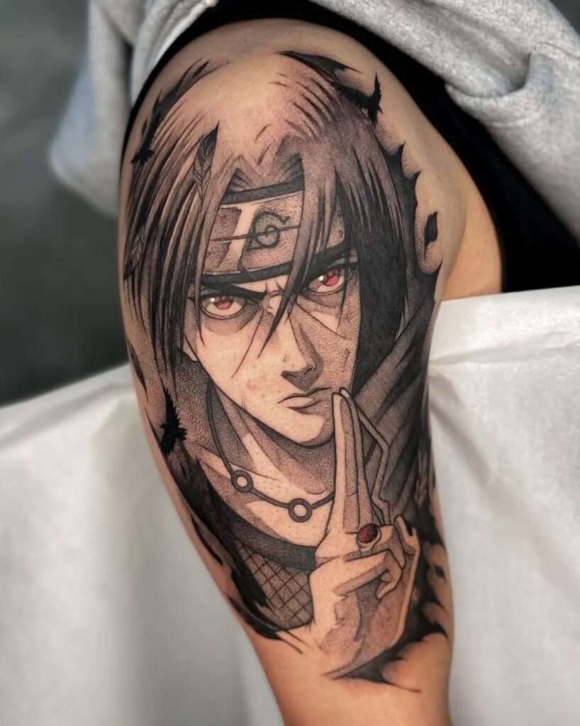 Naruto Sage Mode Battle Tattoo
